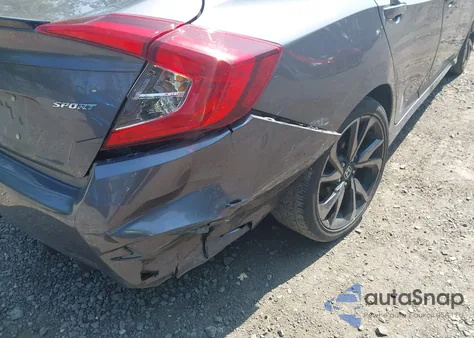 2019 Honda Civic Sport z USA, uszkodzony, nr VIN 2HGFC2F80KH526865